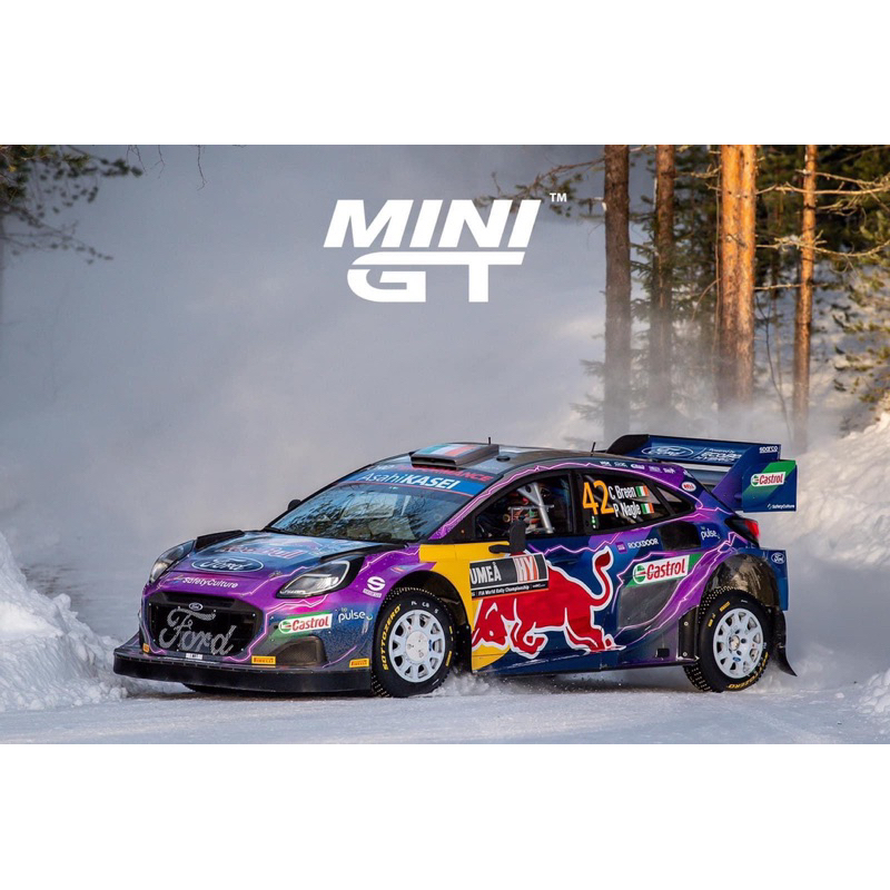 <阿爾法>MINI GT No.533 Ford Puma Rally1 #19 MonteCarlo Winner