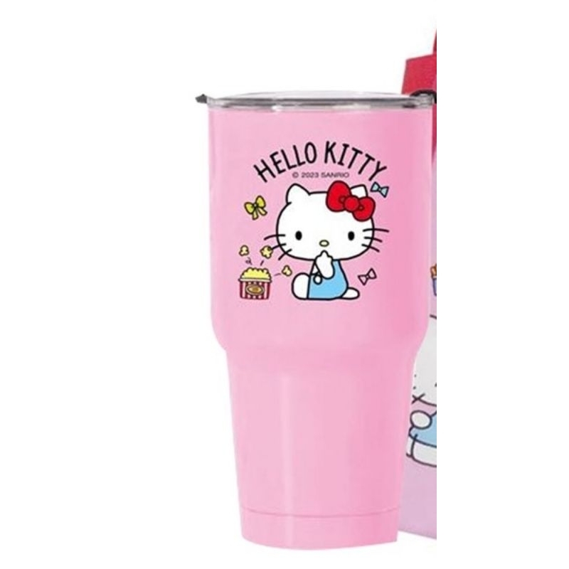 KT kitty冰霸杯 粉色爆米花 環保 304不鏽鋼 保溫保冷 不附提袋