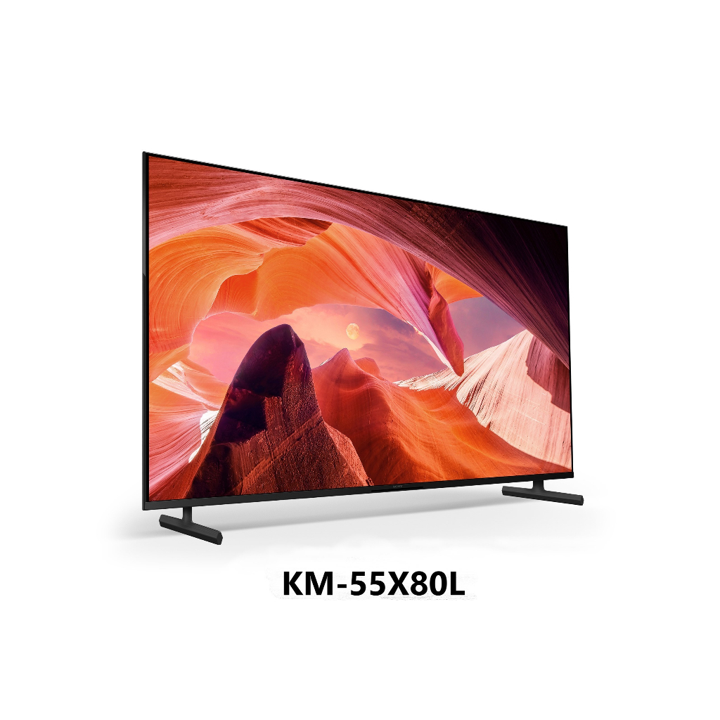 【SONY 索尼】 55吋 4K HDR LED Google TV 顯示器 KM-55X80L 55X80L