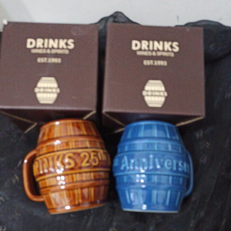 全新商品 橡木桶 25週年 紀念 馬克杯 陶杯