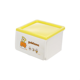 《真心良品X蛋黃哥Gudetama》可疊式收納箱39L-3入組(網路獨賣款) KEYWAY