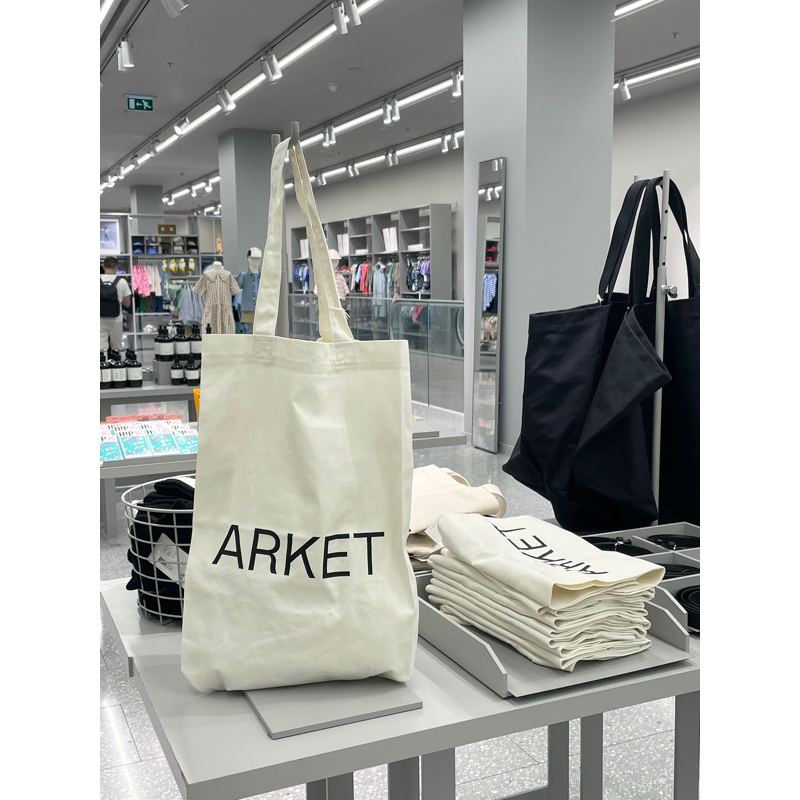 🇬🇧英國代購- ARKET 經典品牌帆布袋CANVAS TOTE BAG
