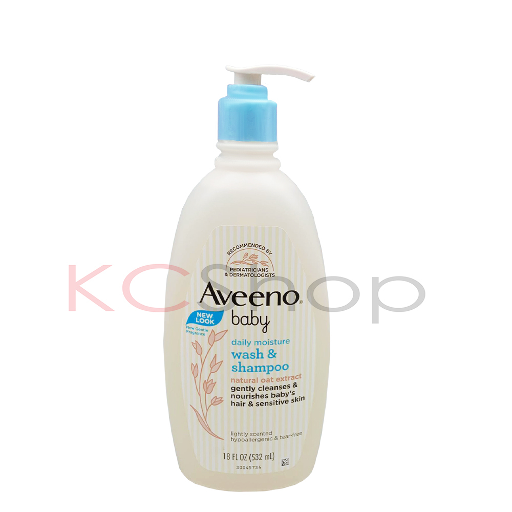 Aveeno 艾惟諾 嬰兒燕麥沐浴洗髮露（532ml）【kcshop】