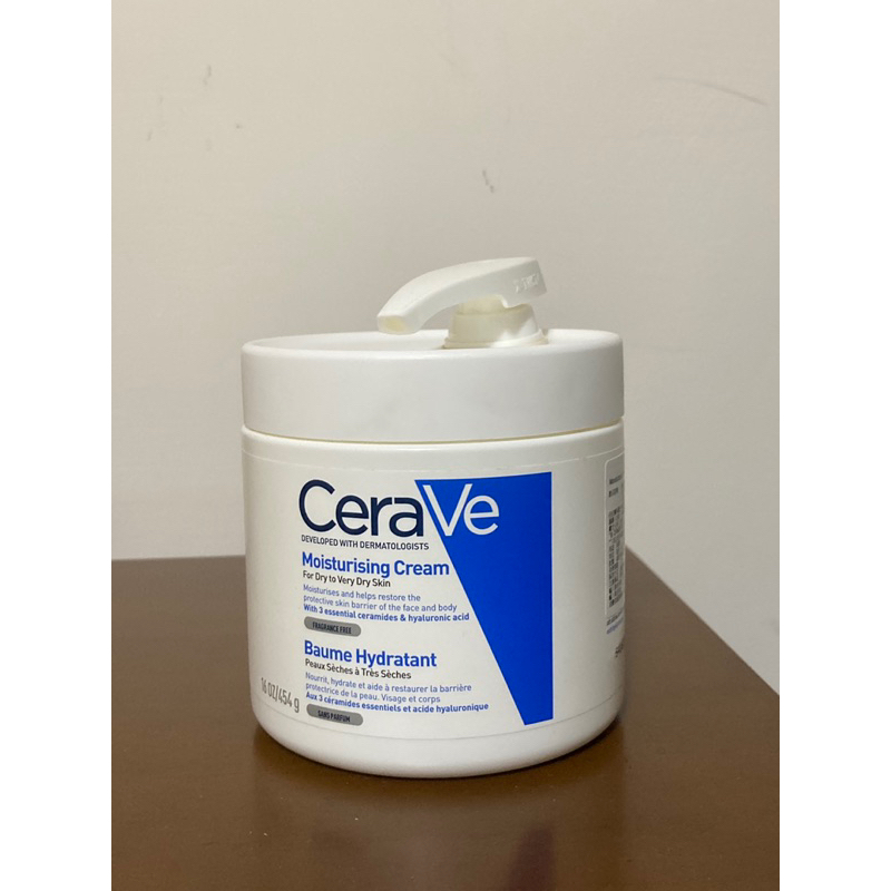 全新公司貨✨Cerave適樂膚 長效潤澤修護霜（附壓頭）454g