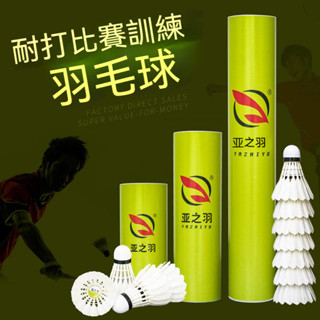 🔥臺灣現貨🔥免運費👍練習羽球 羽毛球 12入裝 6顆裝 3只裝 軟木頭 鴨毛 戶外運動 露營休閑 練習球 訓練羽球