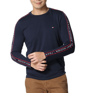 Tommy Hilfiger 簡約休閒透氣 袖子串標LOGO字樣 長袖薄款 T恤 長T 09T4257