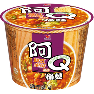 統一阿Q桶麵韓式泡菜麵[箱購]102g克 x 12Bowl碗【家樂福】