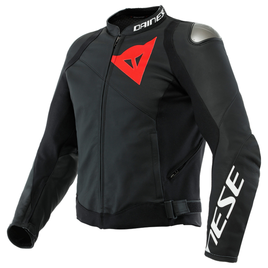 【德國Louis】Dainese Sportiva 摩托車騎士防摔衣外套 黑紅配色 牛皮透氣重機騎士護具夾克207506