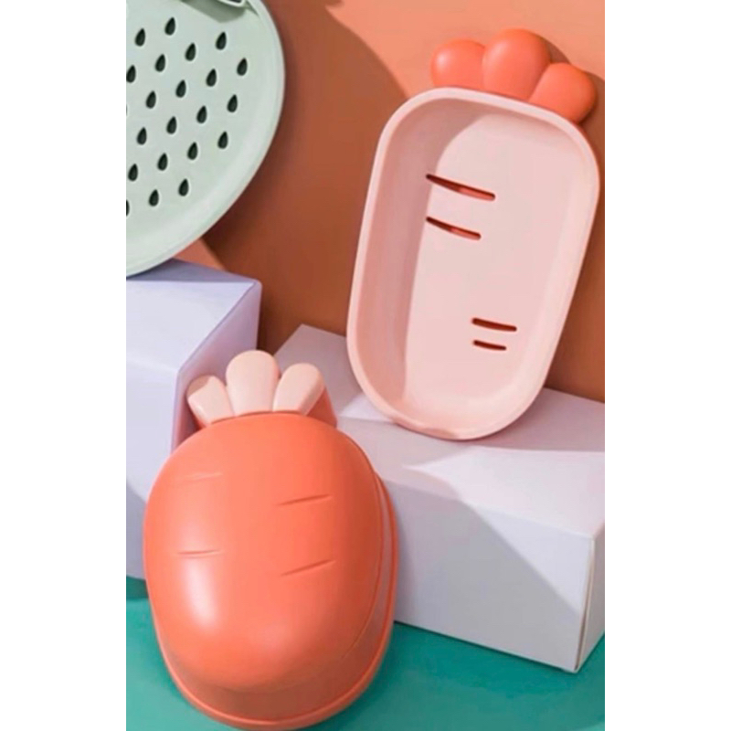 （現貨）可愛紅蘿蔔造型肥皂盒