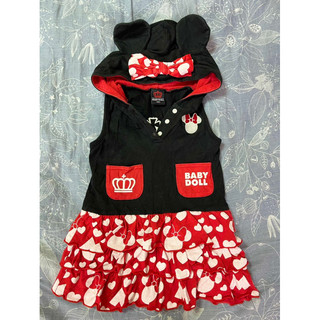 BABYDOLL米妮超可愛蛋糕裙洋裝 size:100也可以當上衣穿