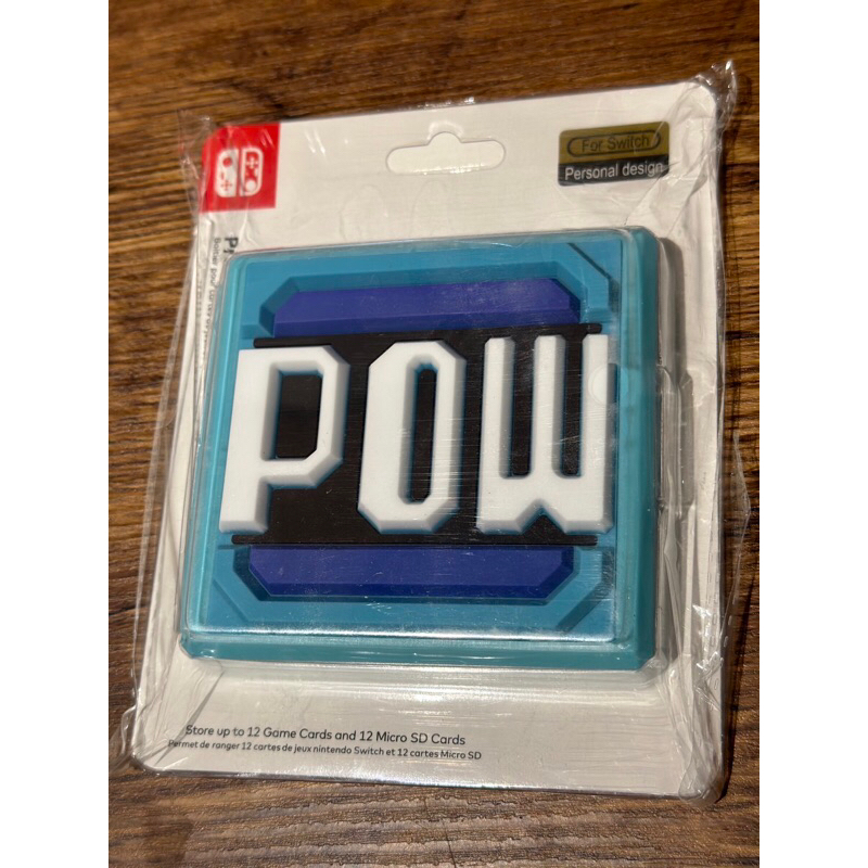[現貨]Switch 卡匣收納盒 藍POWER款12格卡匣格