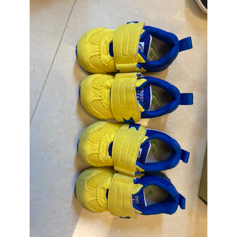 moonstar月星 寶寶鞋 黃色麂皮 全新13  童鞋