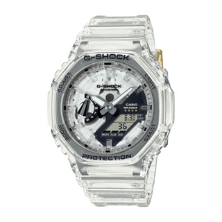 CASIO卡西歐 G-SHOCK 40週年限定 時尚半透視錶面 八角形錶殼 GA-2140RX-7A/45.4m