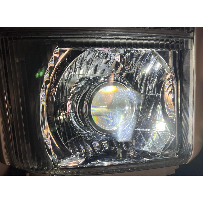 Isuzu 大燈，Isuzu大燈升級led魚眼，24v led魚眼，Led雙光源魚眼，驗車模式魚眼