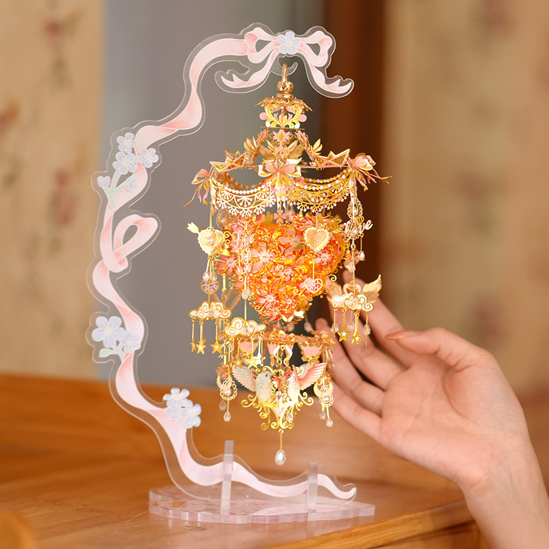 【現貨快發】拼界王國丘比特之心3D立體拼圖手工DIY金屬拼裝模型結婚情人節禮