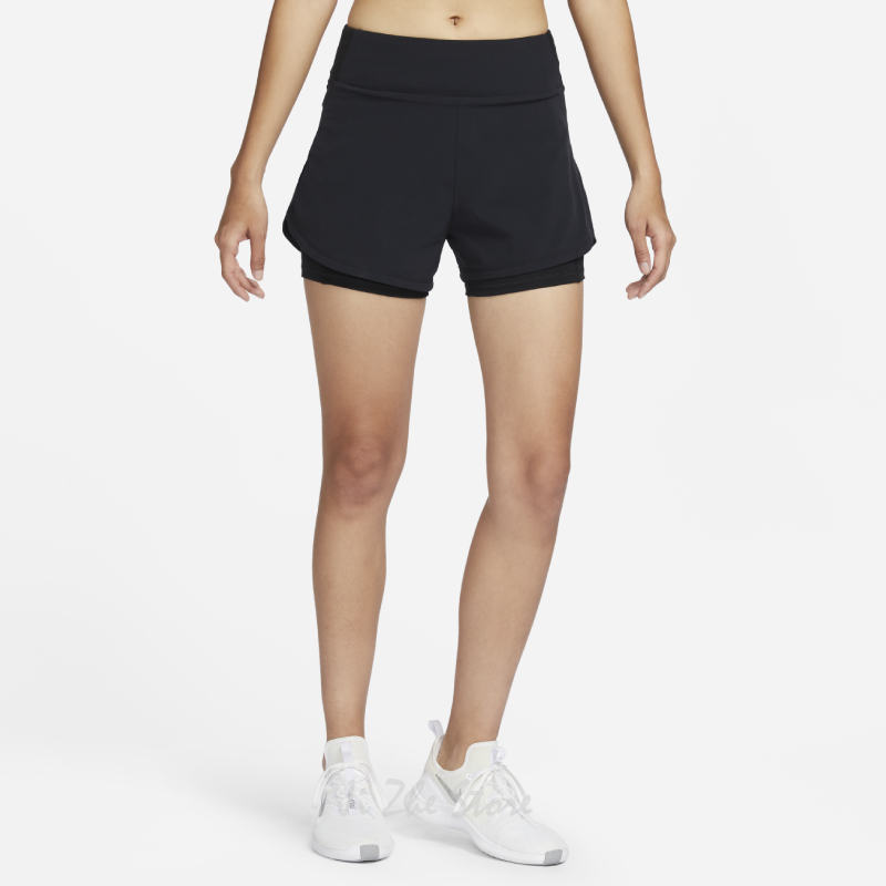 【吉喆】現貨 Nike Dri-FIT One 女款 加寬 腰頭 排汗 二合一 跑步 運動 短褲 DX6023-010