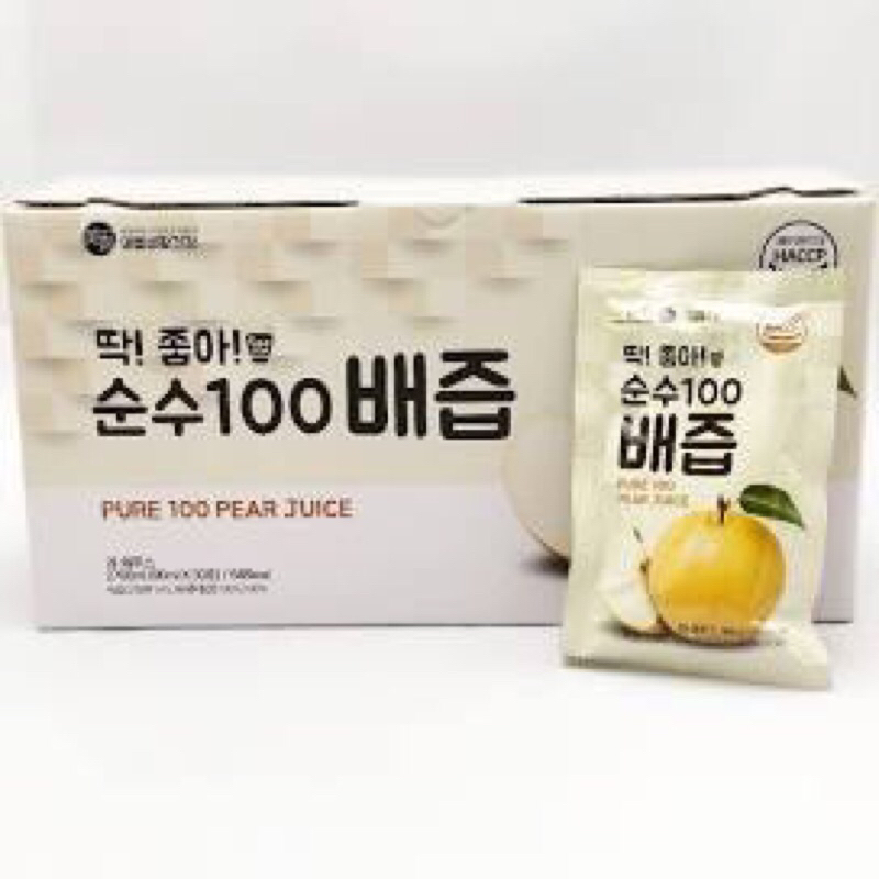 韓國水梨汁 美好生活 100%蔚州水梨汁90ml 秋季養生保養首推~可加熱喝溫暖呼吸道養