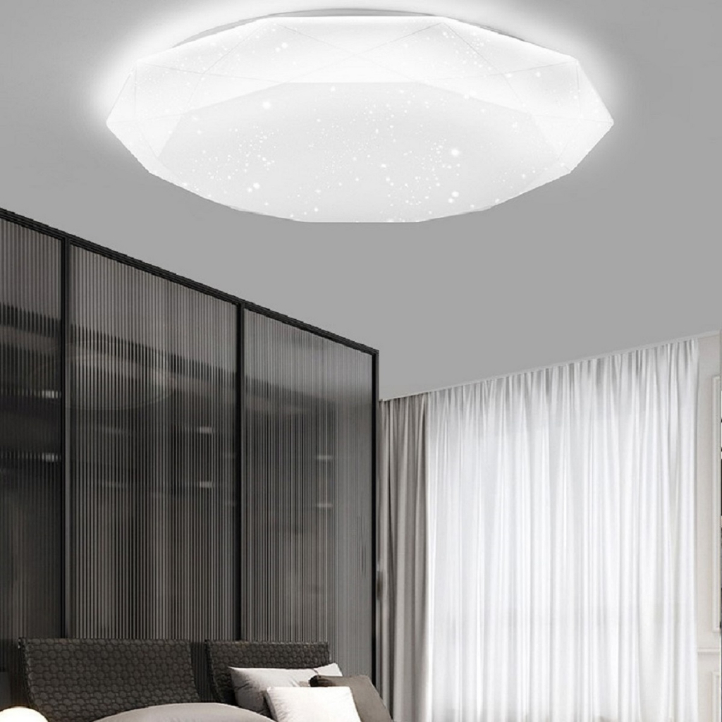 LED吸頂燈 100W 單色型 星鑽款 純白款 適合8坪-10坪 燈具直徑60公分 臥室燈 客廳燈