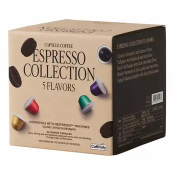 好事多代購Caffitaly 咖啡膠囊組 適用Nespresso咖啡機 內含5種風味 100顆