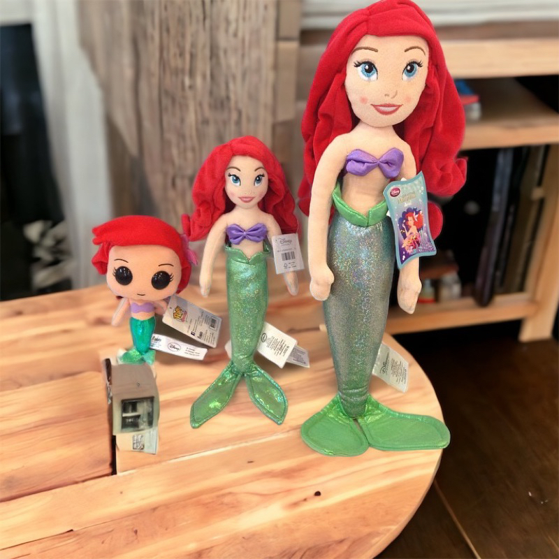 現貨24Hr出貨 Ariel 愛麗兒 mermaid 小美人魚 公主 布偶 娃娃 玩偶 玩具 Disney 美國迪士尼