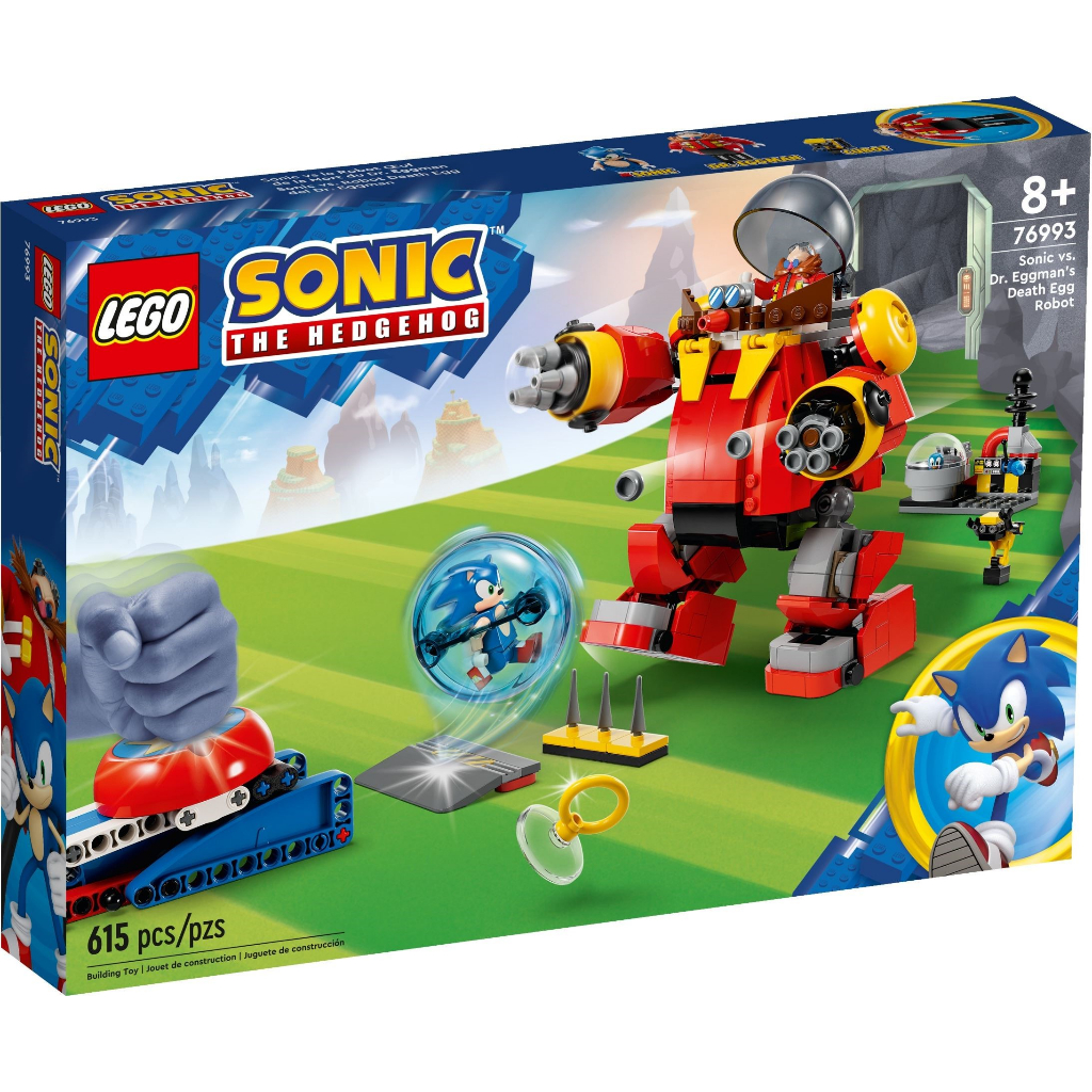 LEGO 76993 索尼克 vs 蛋頭博士的蛋頭末日機器人《熊樂家 高雄樂高專賣》音速小子 SONIC