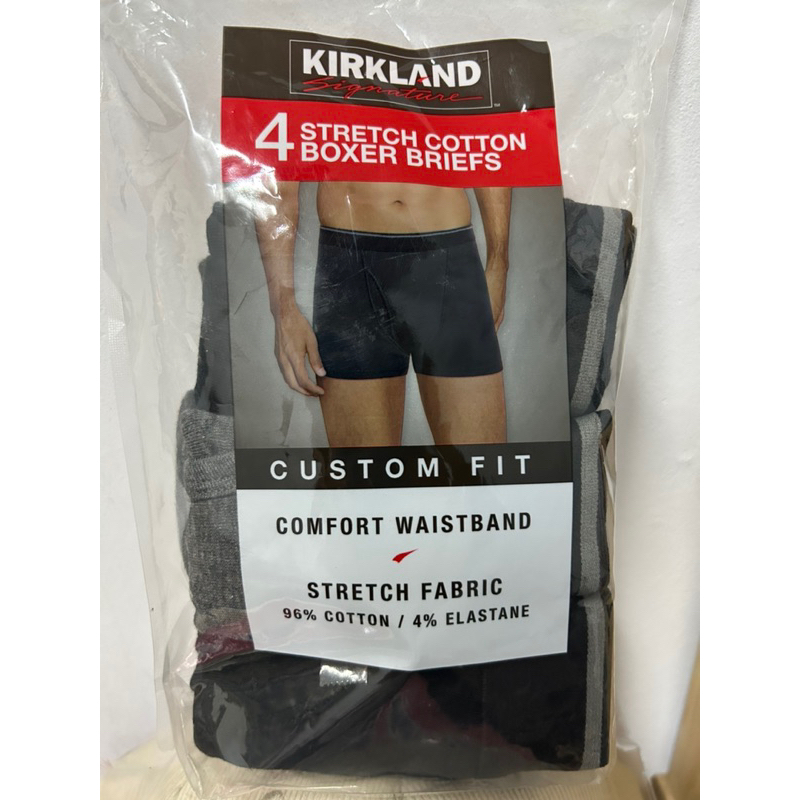 Kirkland Signature 科克蘭 男彈性平口褲3入# 7700016#7700017