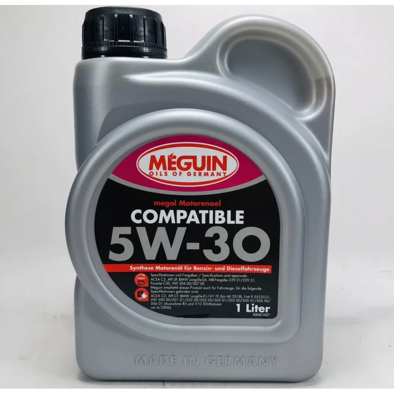 可當日出貨MEGUIN COMPATIBLE 5W-30 5W30合成機油