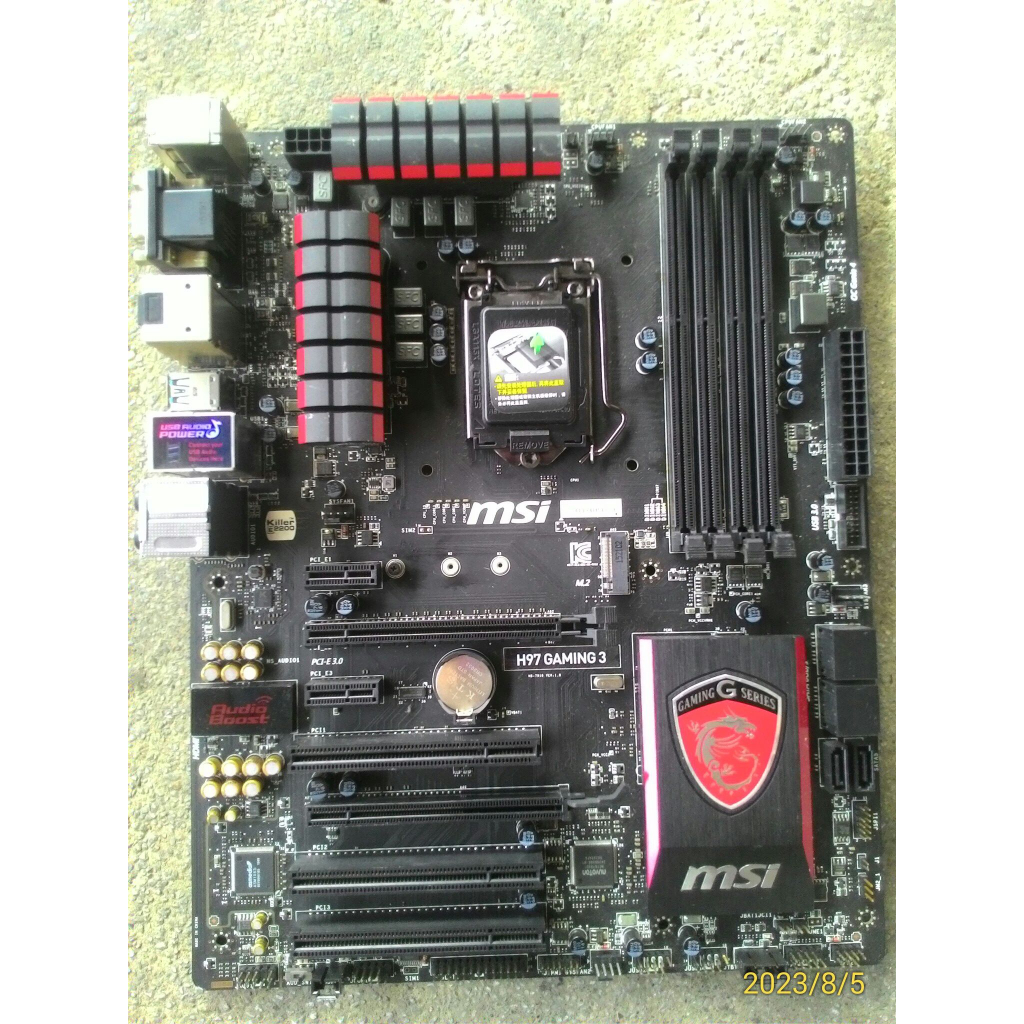 微星 MSI H97 GAMING 3 LGA1150 主機板 良品