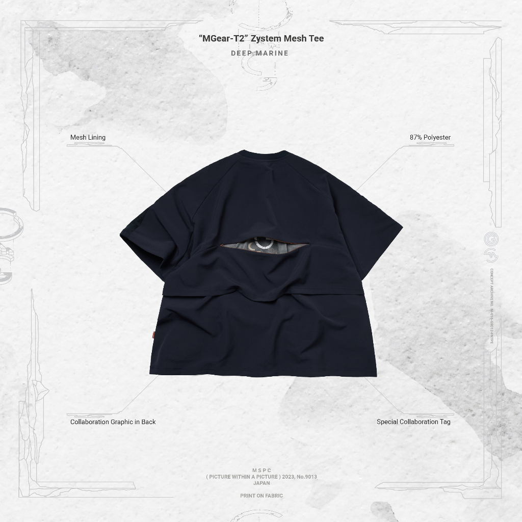 GOOPiMADE x masterpiece “MGear-T2” Zystem Mesh Tee
