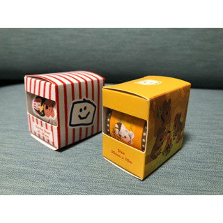 韓國正版現貨到！ Dinotaeng Quokka 短尾袋鼠 電影 文明貼紙型紙膠帶 / 紙膠帶 貼紙 紅色 土黃色