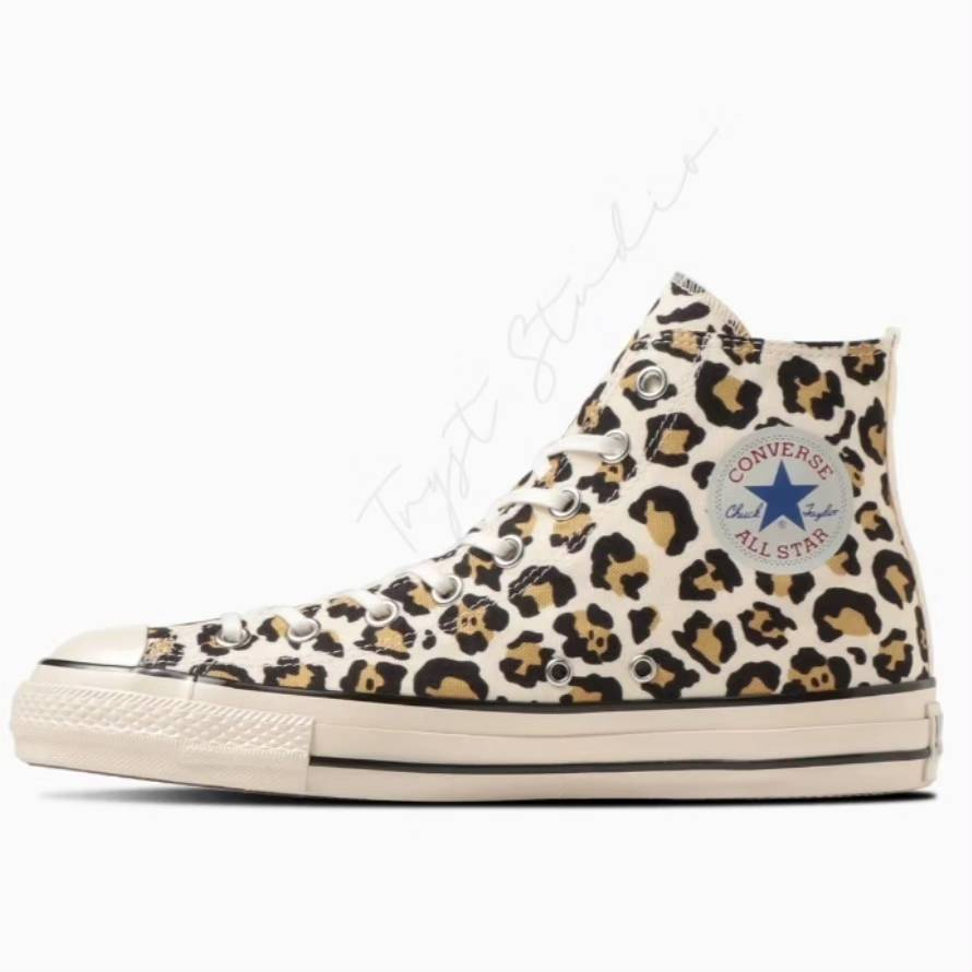 免運 Converse All Star US Leopard 奶油豹紋 HI/OX