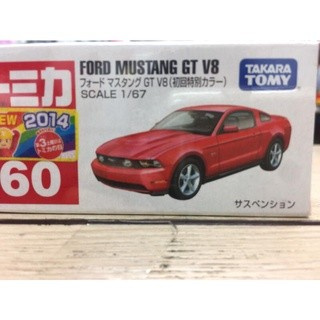【合川玩具 】現貨 TOMICA 多美小汽車NO.60 福特 FORD MUSTANG GT V8 初回