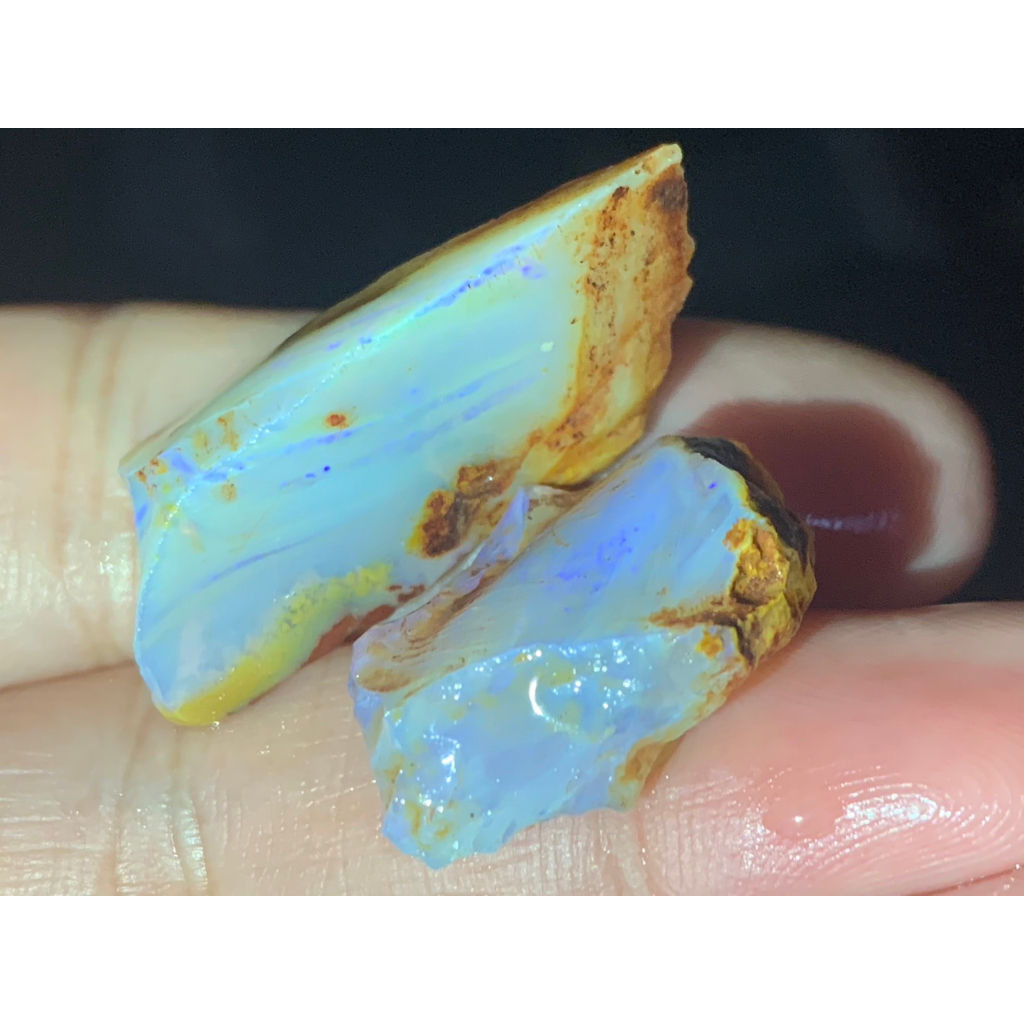 茱莉亞 澳洲蛋白石 原礦 原石 編號Ｒ112 重26.9克拉 rough opal 歐泊 澳寶 閃山雲 歐珀