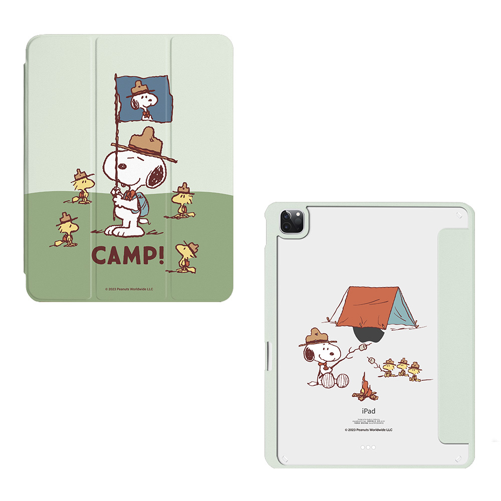 【TOYSELECT】SNOOPY史努比 CAMP iPad三折保護殼