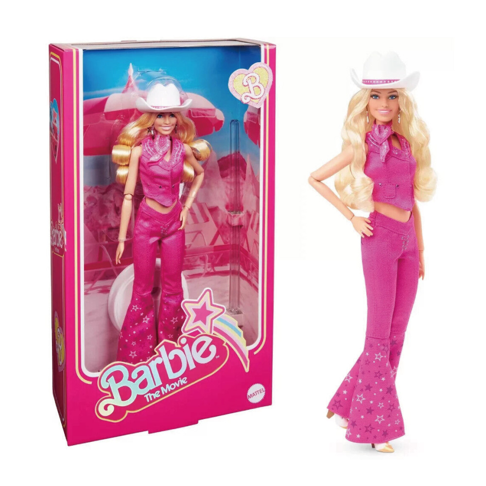 玩具反斗城 芭比收藏系列-芭比電影粉紅西部裝扮娃娃