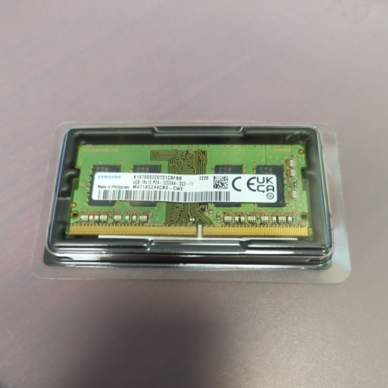 Samsung 三星 筆電用DDR4-3200 4GB M471A5244CB0-CWE (DDR4-NB) 筆記型電腦