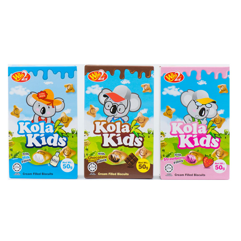 Win2 熊熊夾心餅乾 草莓 牛奶 巧克力 50g【零食圈】Koala Kids 小熊餅乾 零食 娃娃機