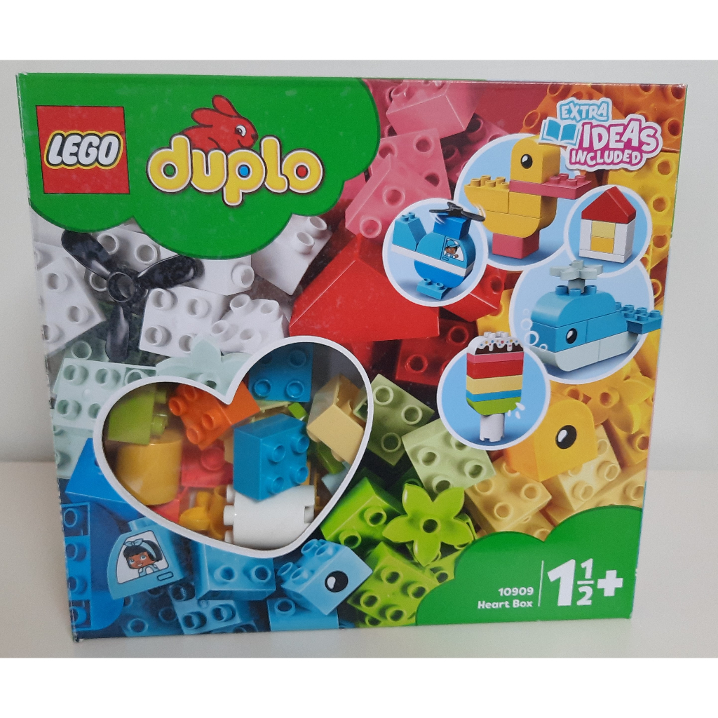 二手~樂高 LEGO Duplo 得寶系列 10909 心型盒 80片 一歲半可玩 (已停產)
