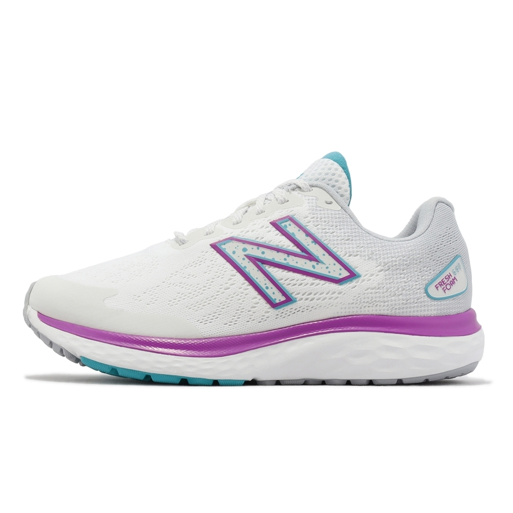 NEW BALANCE 運動鞋 慢跑鞋 女款 白 紫 W680WN7-D