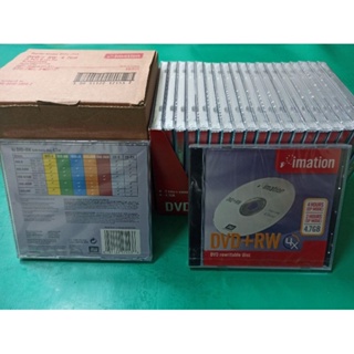 imation 重復燒光碟片 DVD+RW 4.7GB 1-4X全新未拆封單片盒裝USA製公司貨