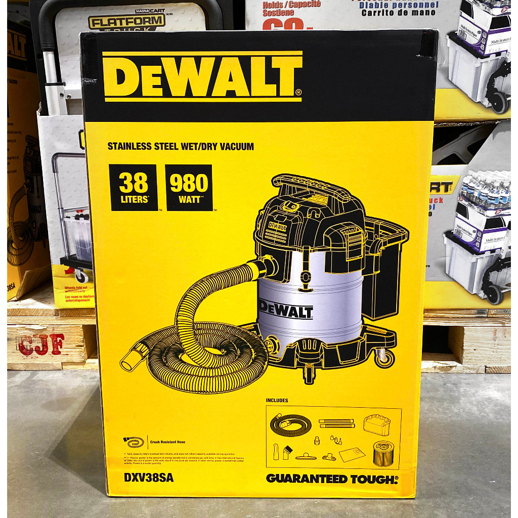 台中市 好市多 24H及時送 (開發票統編) DEWALT 乾濕兩用吸塵器 乾濕兩用 吸塵器 容量 38L