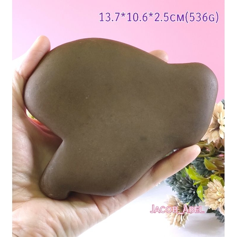 天然形成魚餅造型 特殊雅石收藏  廣西大灣石 大化彩玉 大化石
