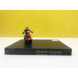 CISCO WS-C2960X-24PD-L POE Switch+ C2960X-STACK Stack Module