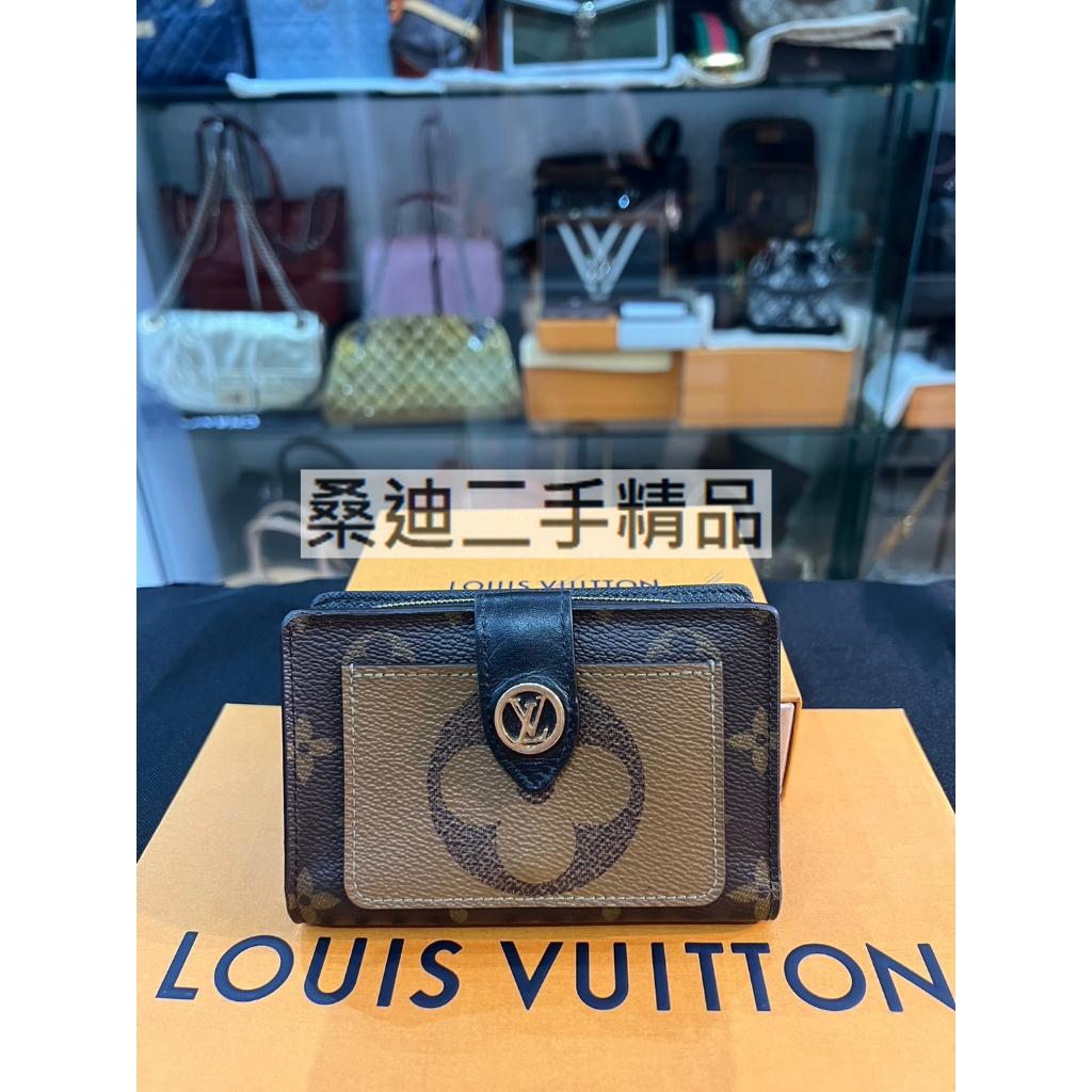 Authentic Louis Vuitton Juliette wallet Reverse Monogram M69432