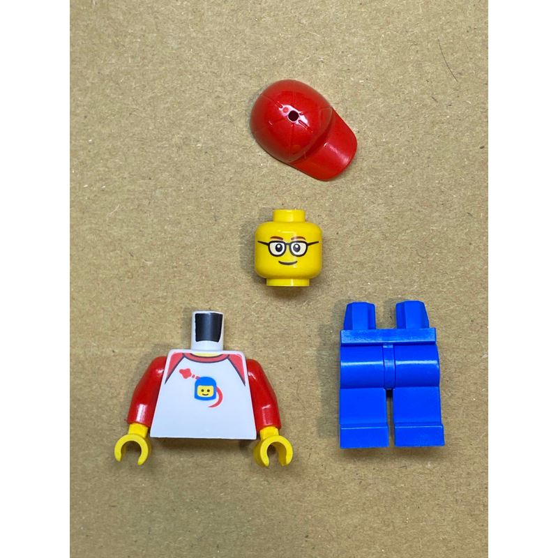 LEGO 樂高 人偶 紅帽 太空T恤 小男孩 City 60197