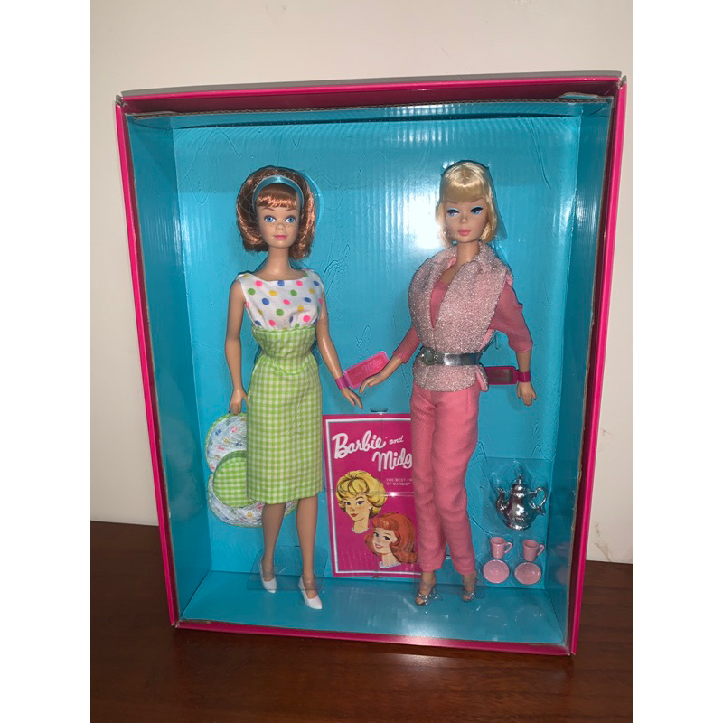 復刻收藏金標Barbie 芭比娃娃與Midge蜜琪50週年紀念
