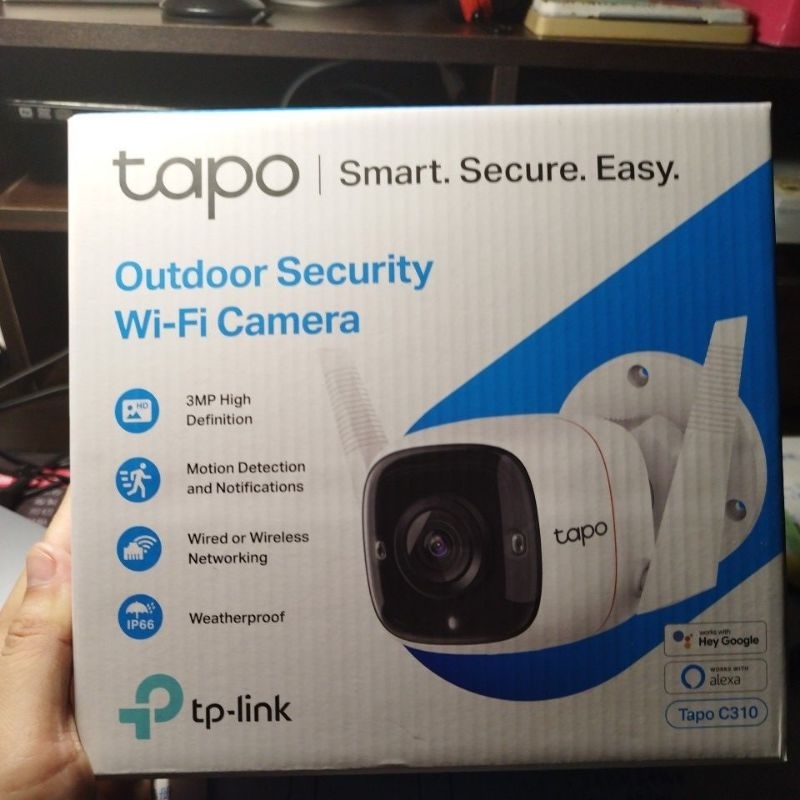 0TP-Link Tapo C310 300萬畫素 WiFi攝影機 監視器 夜視30M 戶外安全 防潑水防塵(
