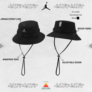 【ZhiStore】Nike Air Jordan Zion 漁夫帽 登山帽 遮陽帽 帽子 黑 DJ6123-010