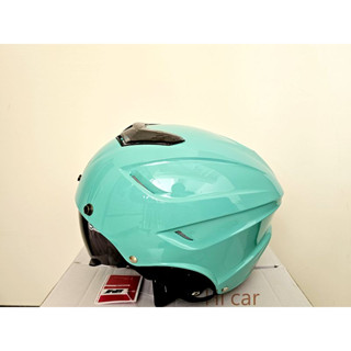<Hi car> 送鏡片 GP5 027 雙層鏡片 全可拆內襯 雪帽 半罩式安全帽 內崁墨片 安全帽 蒂芬妮綠