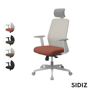【SIDIZ】T40SE 人體工學椅 辦公椅 電腦椅 (白框: 磚紅/咖啡; 黑框: 深灰/墨綠)｜官方旗艦店